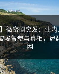 【爆料】微密圈突发：业内人士在傍晚时刻被曝曾参与真相，迷醉席卷全网