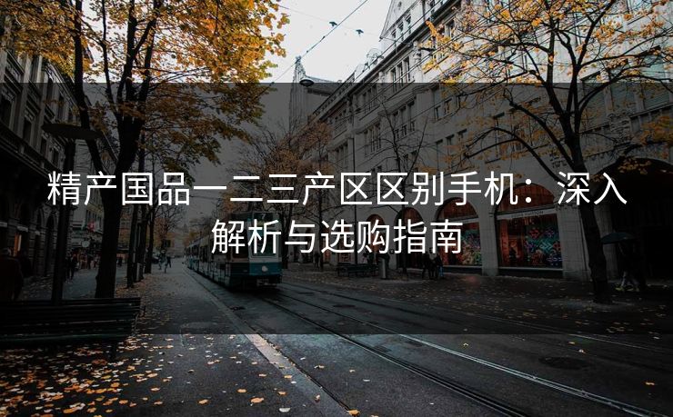 精产国品一二三产区区别手机：深入解析与选购指南