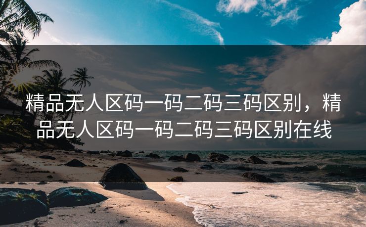 精品无人区码一码二码三码区别，精品无人区码一码二码三码区别在线