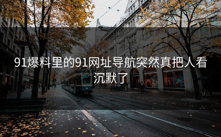 91爆料里的91网址导航突然真把人看沉默了